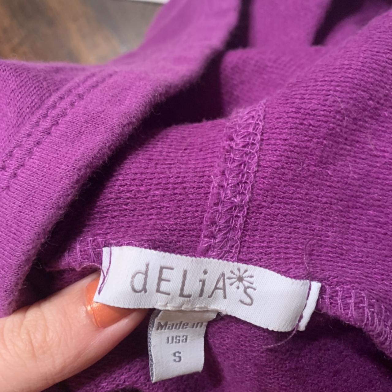 Delia's Women's Purple Hoodie (3)