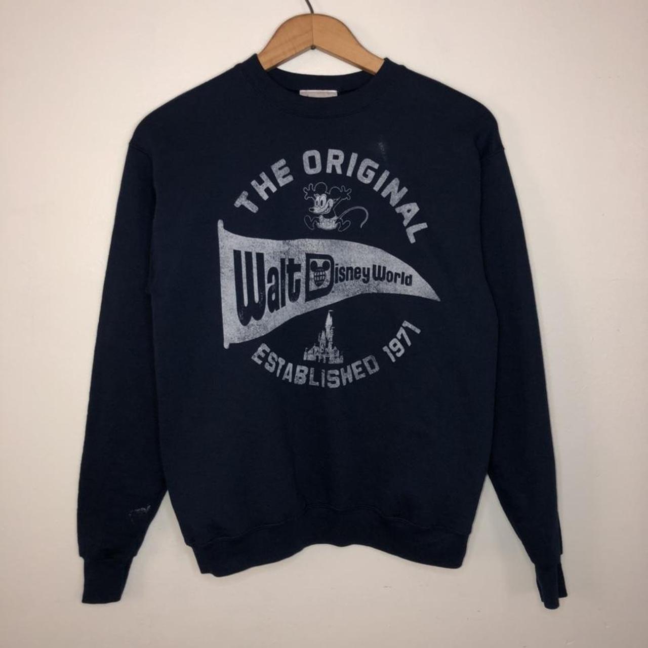 Disney Men's Navy and White Jumper | Depop