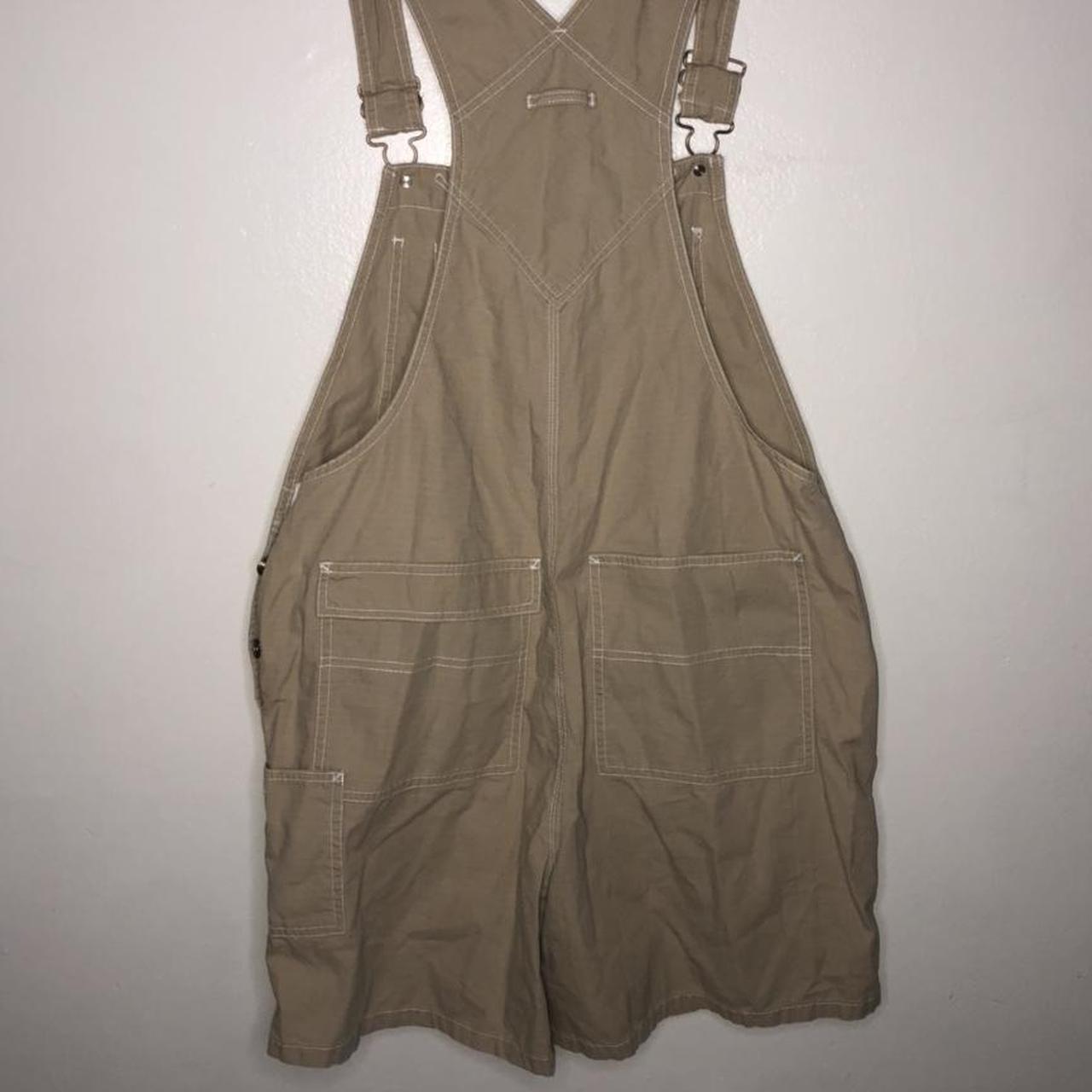 vintage Y2K old navy overalls shorts •size: L... - Depop