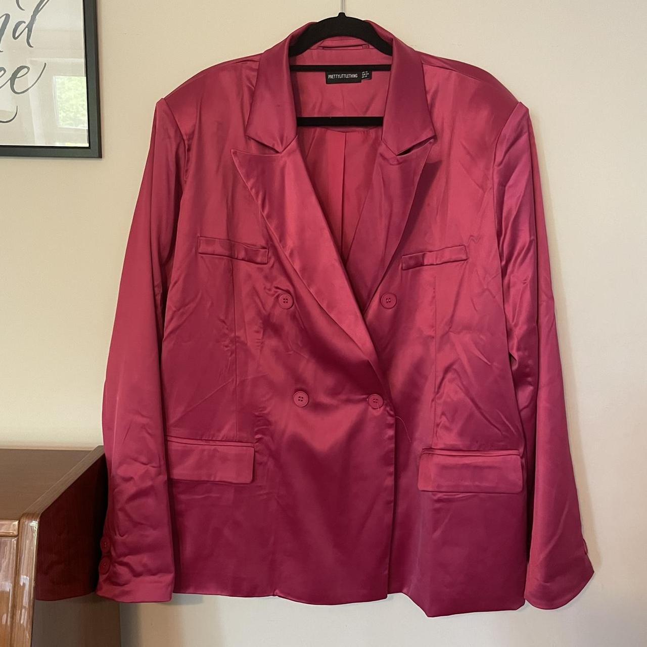 PrettyLittleThing Women's Pink Tailoredjackets Depop