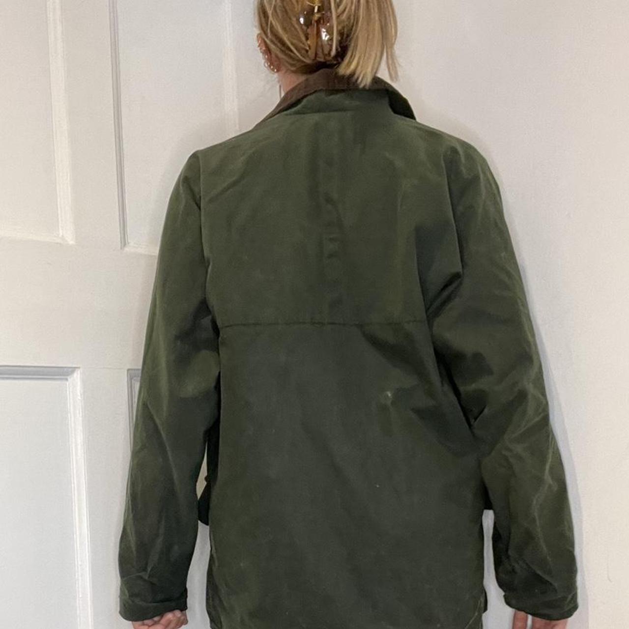 khaki green classic wax jacket from urban outfitters... Depop