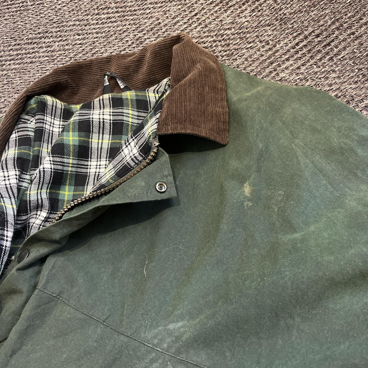 khaki green classic wax jacket from urban outfitters... Depop