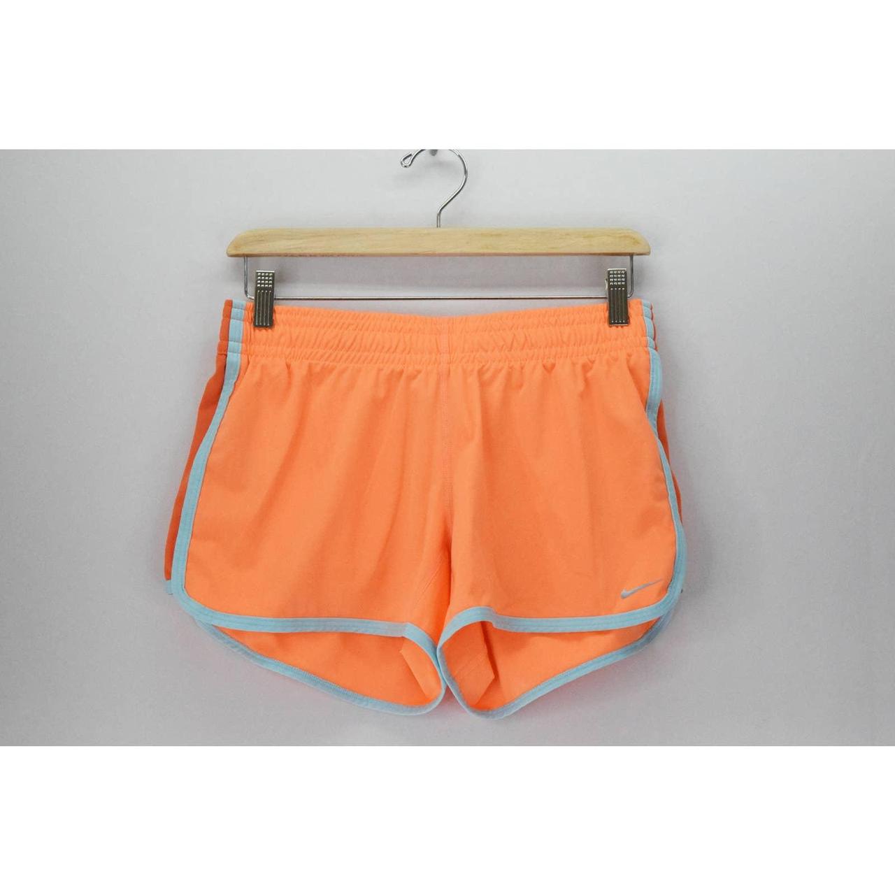 neon orange athletic shorts