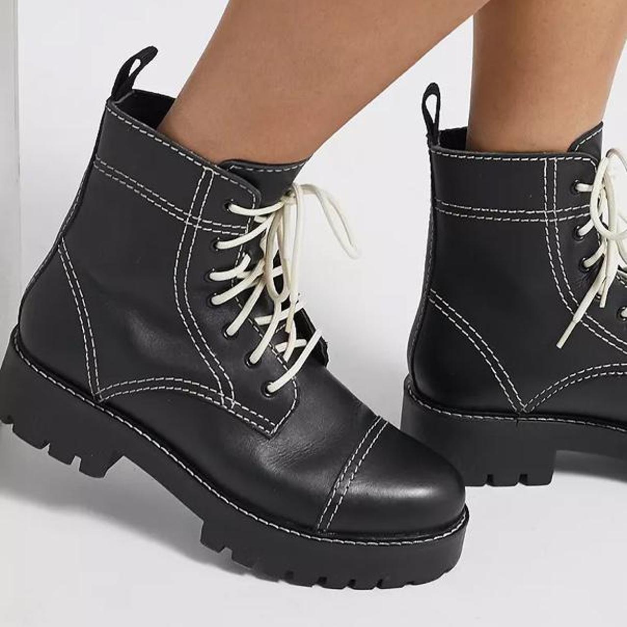 Urban outfitters Juliette lace up combat boots... - Depop