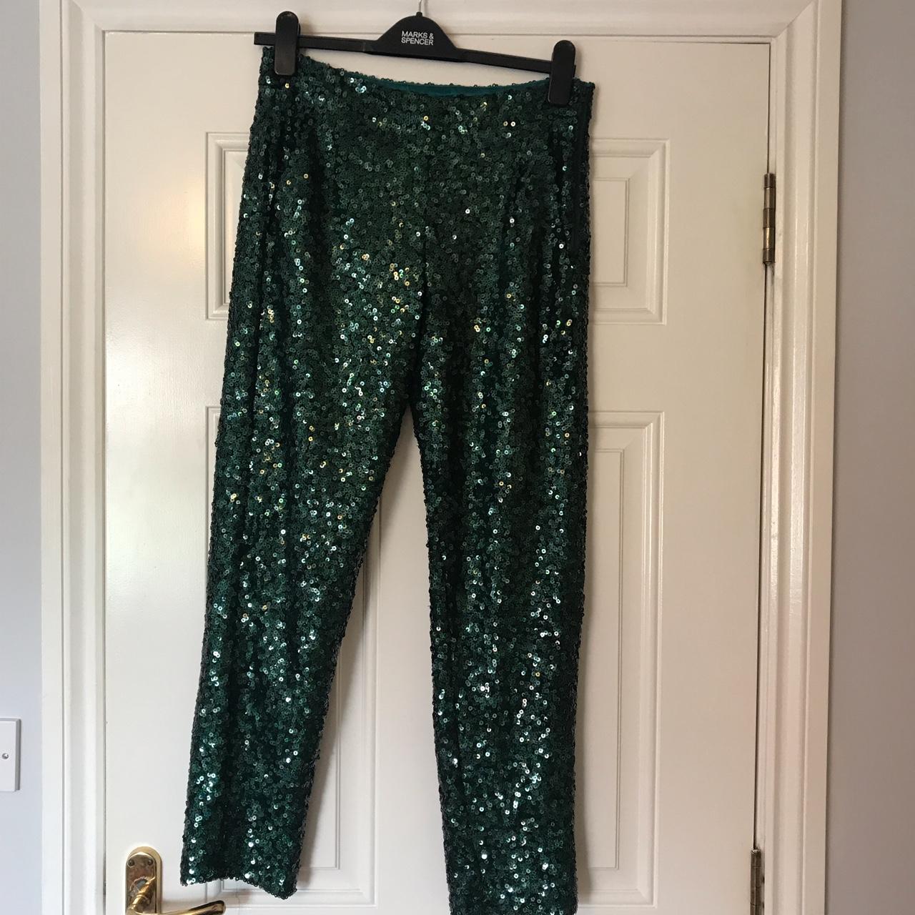 Plus Size Iridescent Sequin Flared Trousers | Nasty Gal