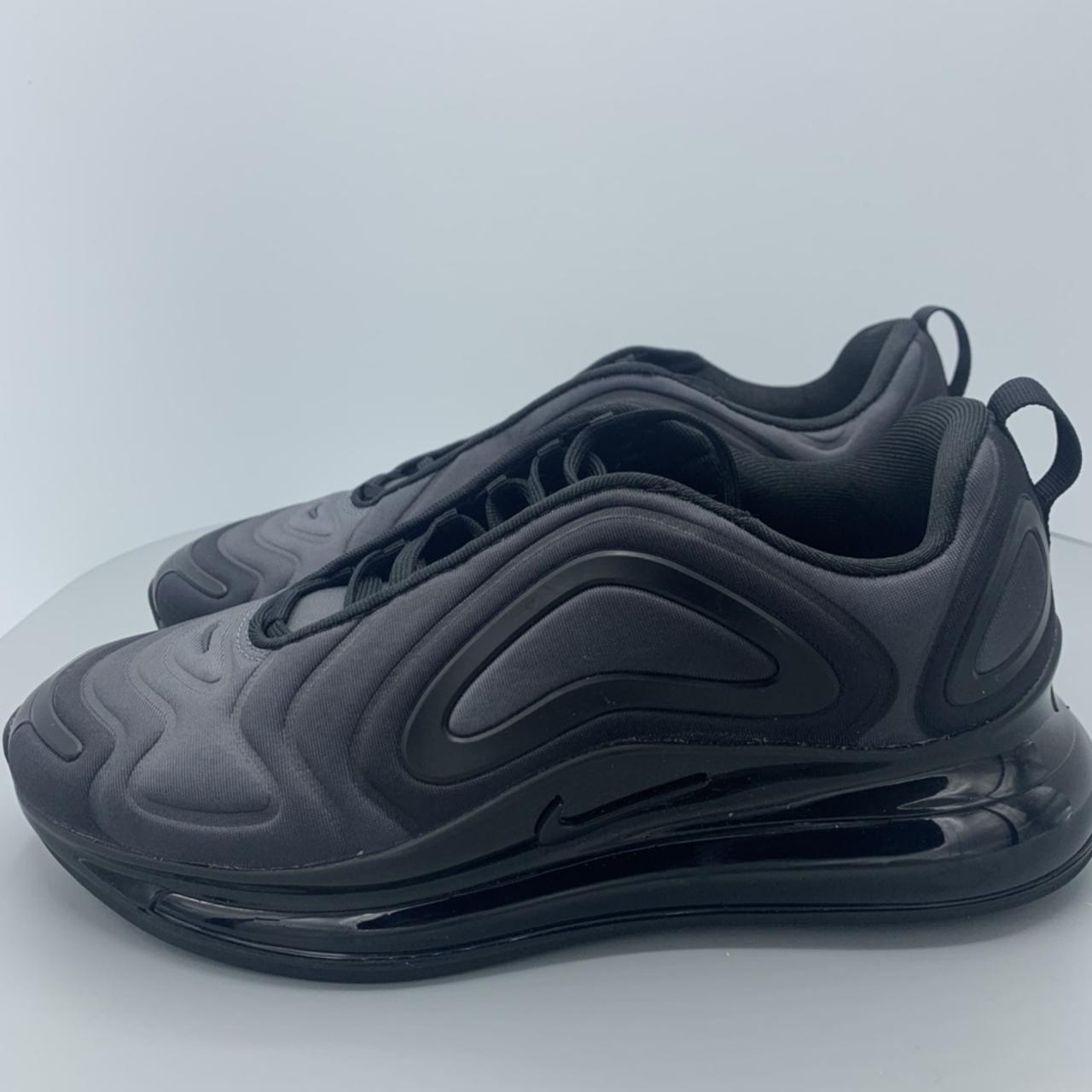 NIKE AIR MAX 720 UNISEX TRAINERS, UK10 TOTAL ECLIPSE BLACK