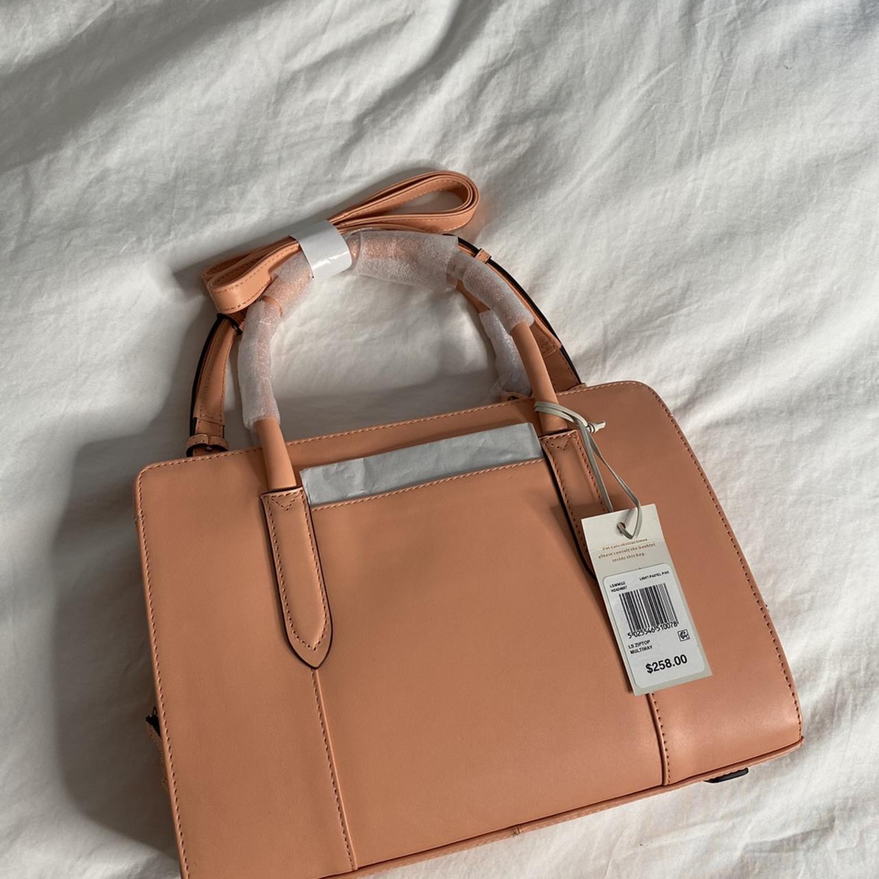 Radley Women's Pink and Orange Bag Depop