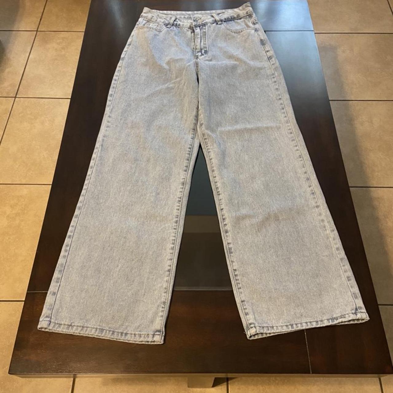Light wash baggy jeans from Shein Size M Comfortable - Depop