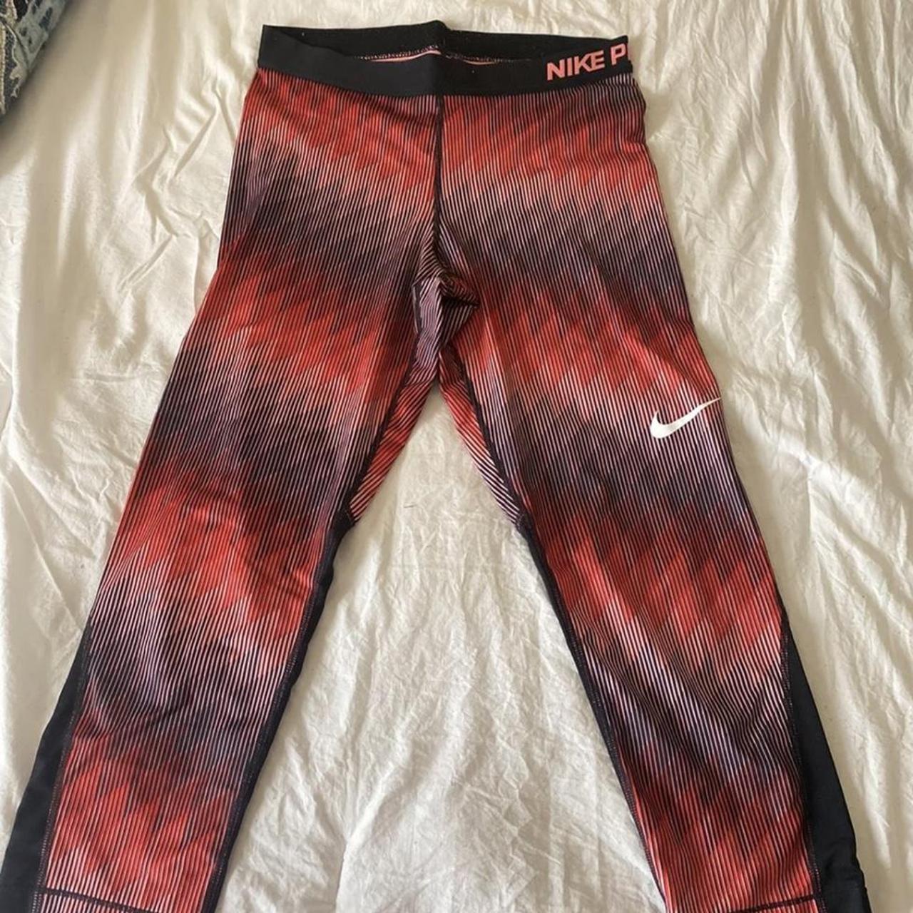 Nike Pro 7/8 length workout leggings. Size L. ... - Depop