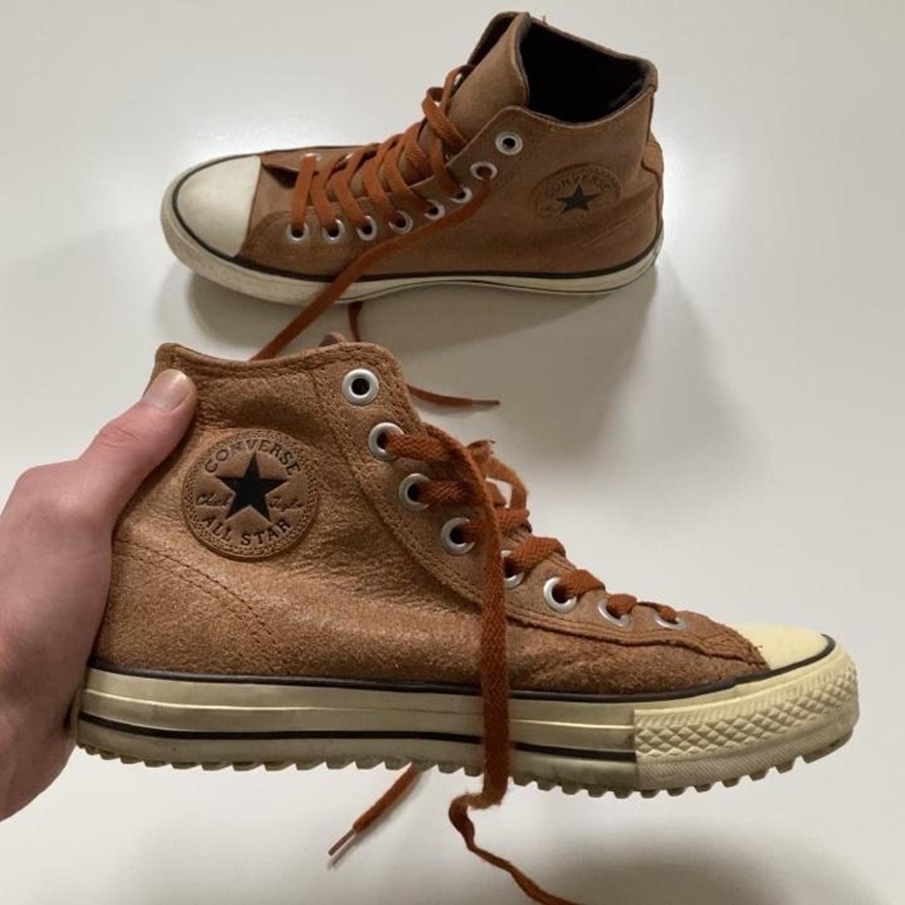 chunky brown converse