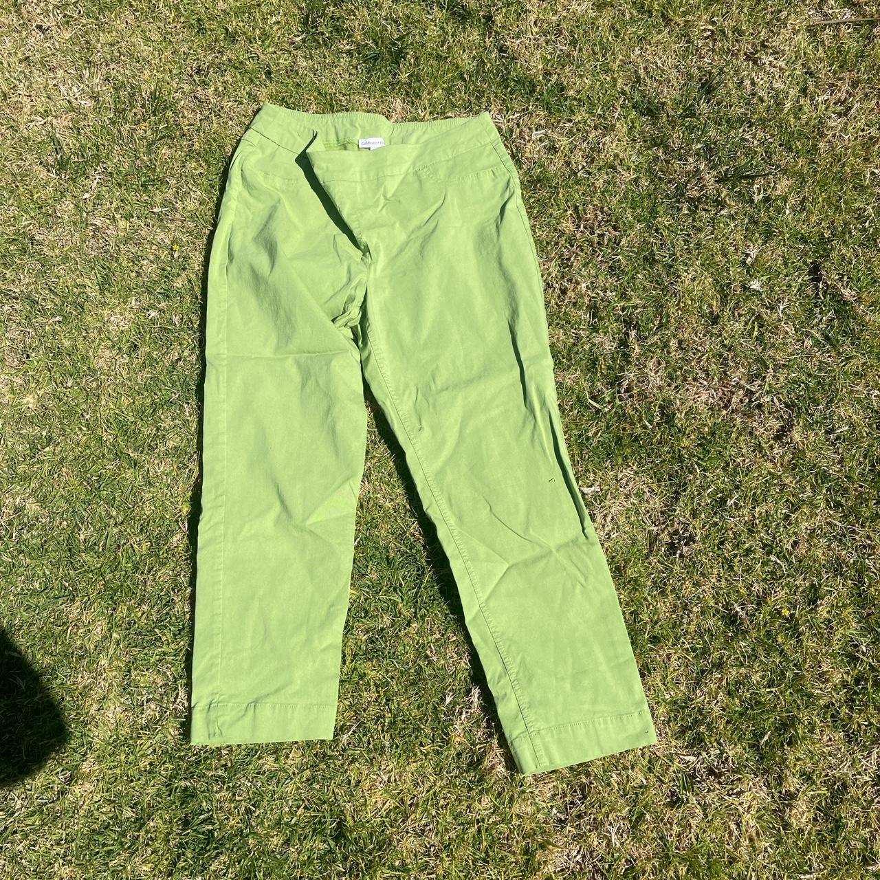 super-cute-lime-green-pants-size-l-xl-depop