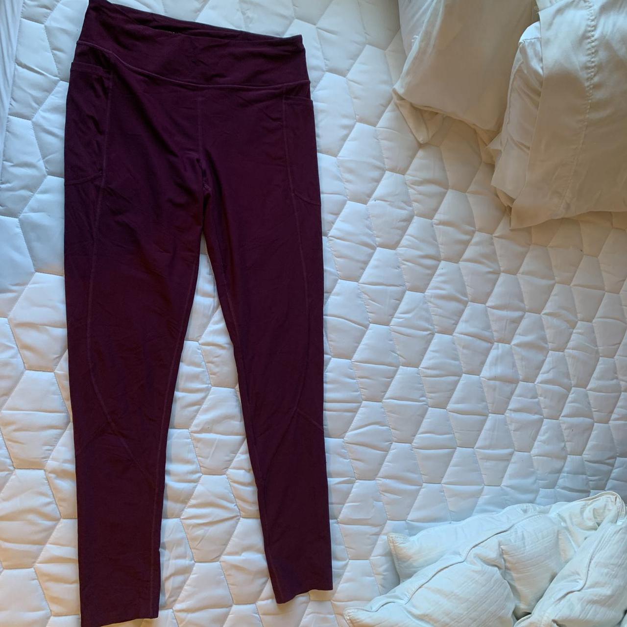 Burgundy 2 Piece Workout Set Victoria's Secret - Depop