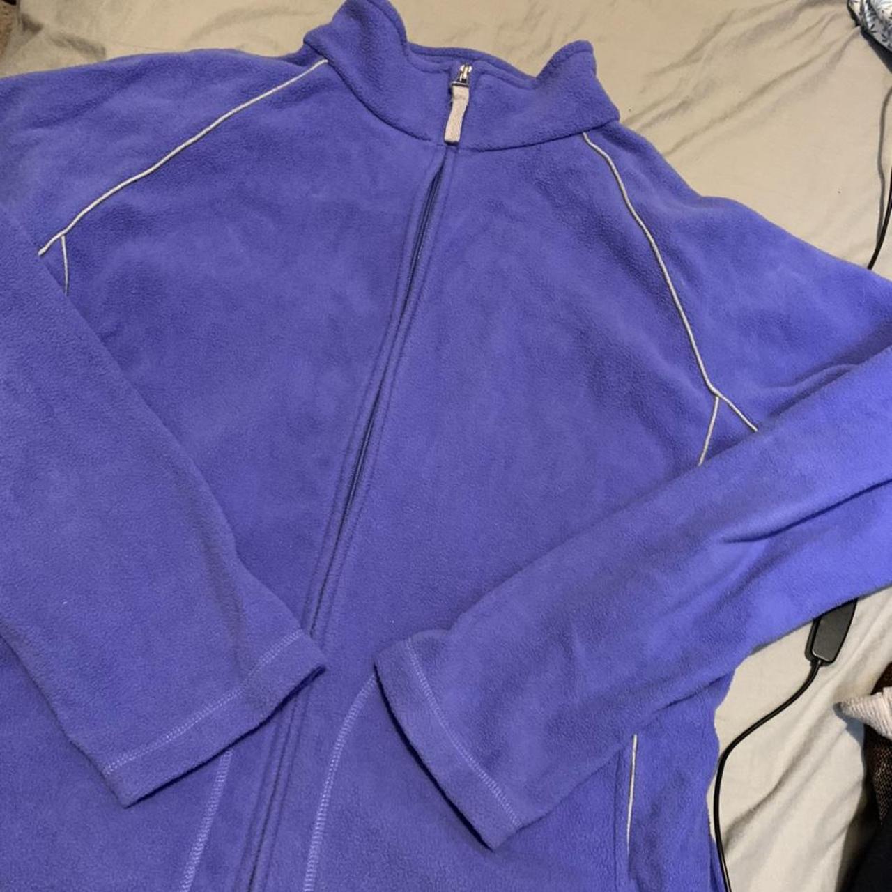 purple zip up fleece
