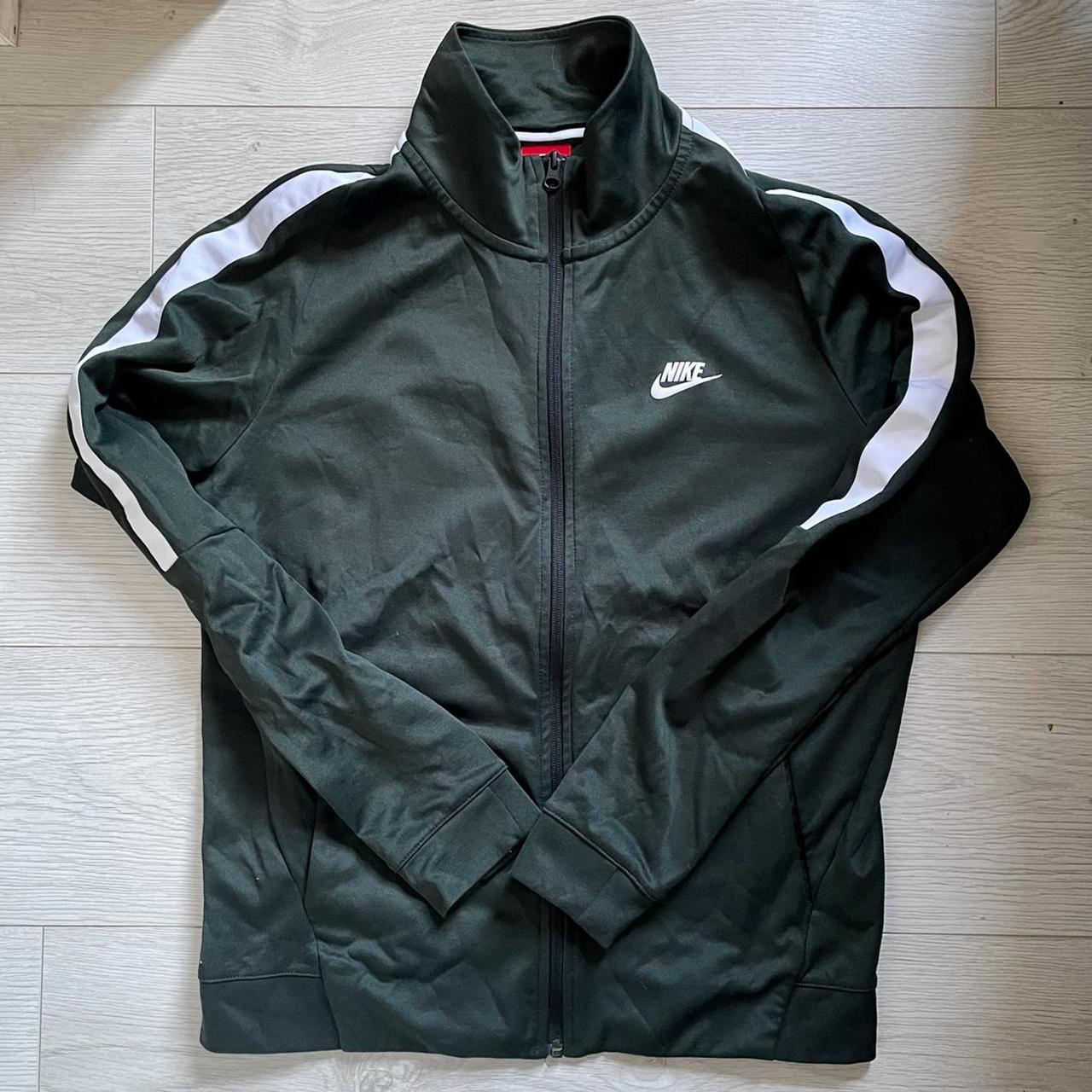 Nike Green Track Jacket. Size M. Great Condition!... - Depop