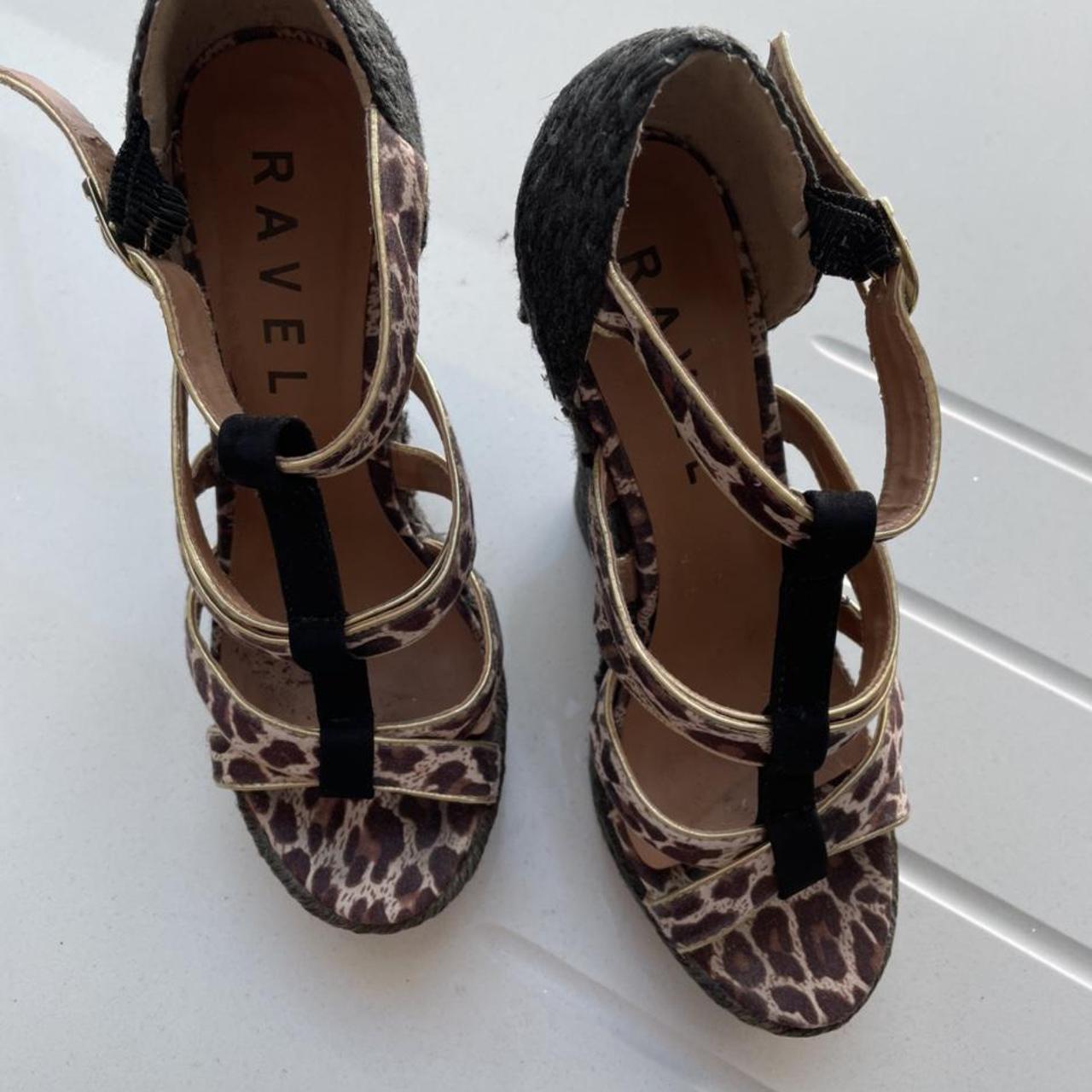 Leopard print clearance wedges uk