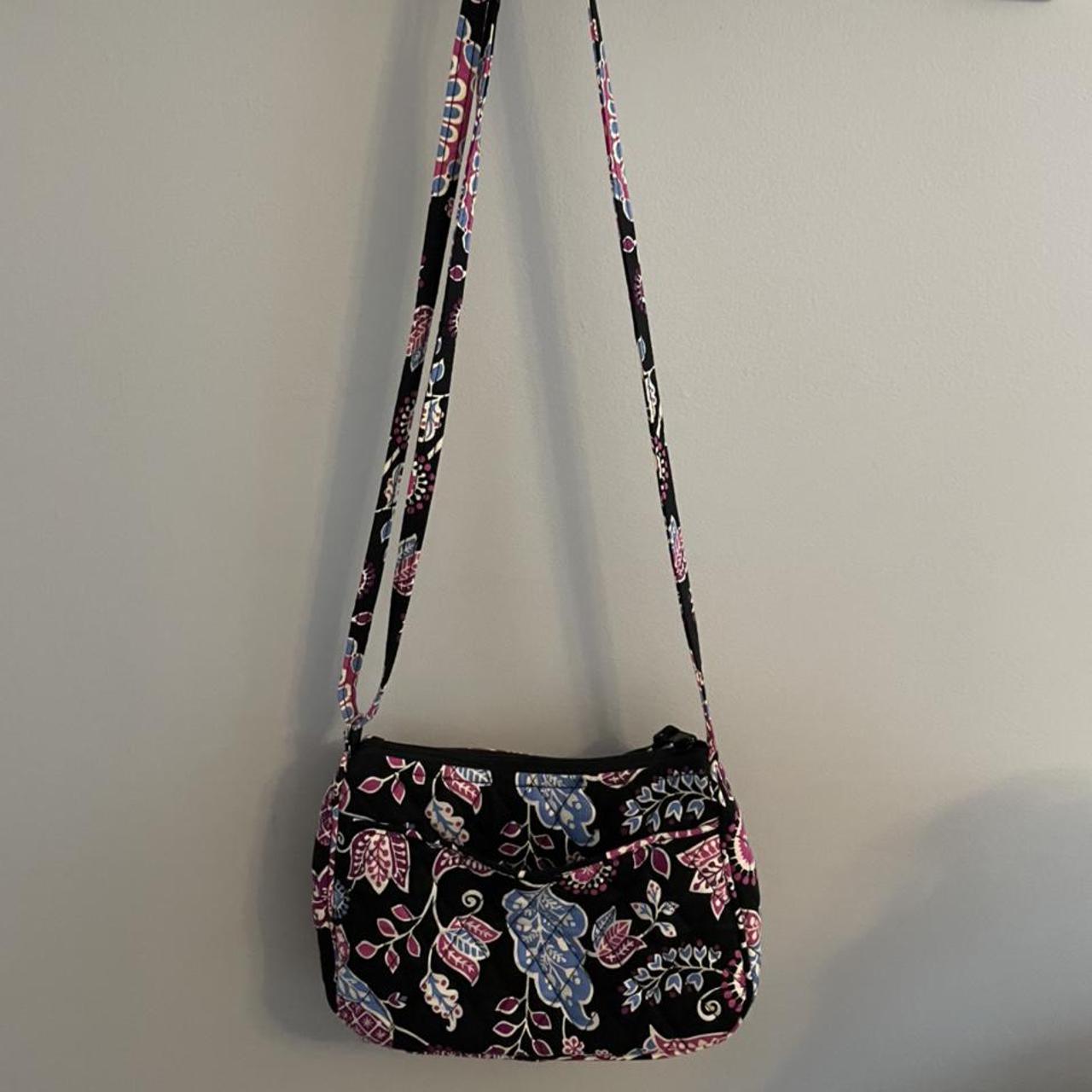 Vera Bradley Women's Black and Purple Bag | Depop