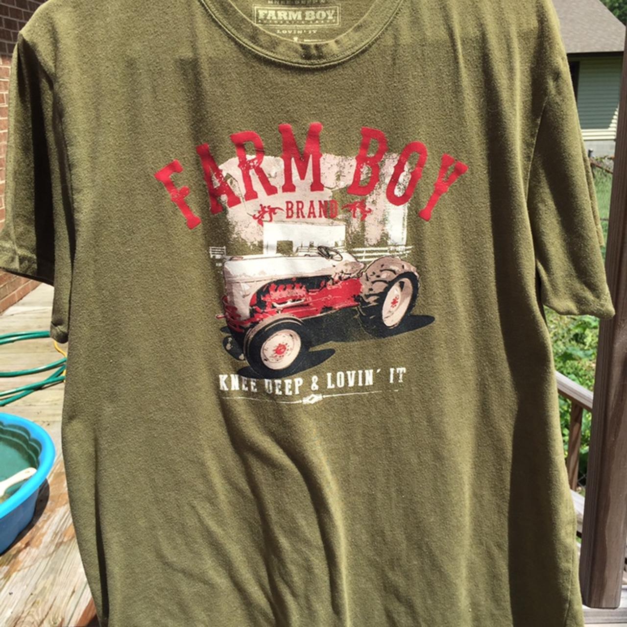 Farm boy Tshirt size women’s L fits men’s M or S Depop