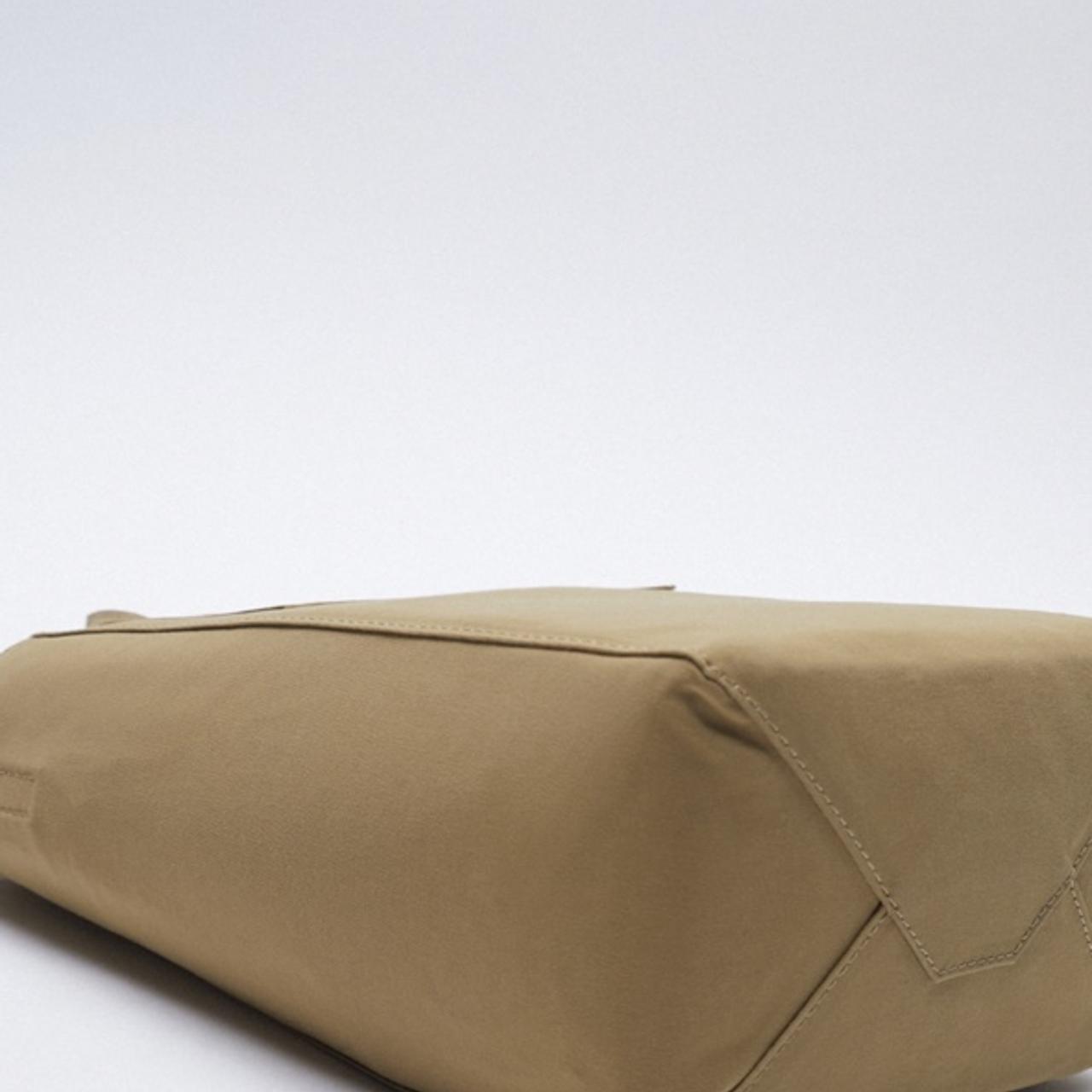 ZARA beige rectangular tote bag Brand new, with... Depop