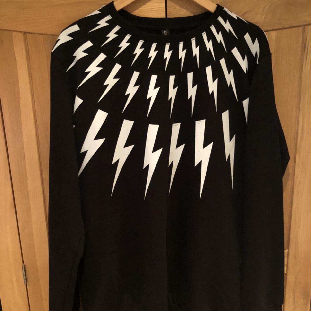 Neil barrett lightning hot sale bolt jumper