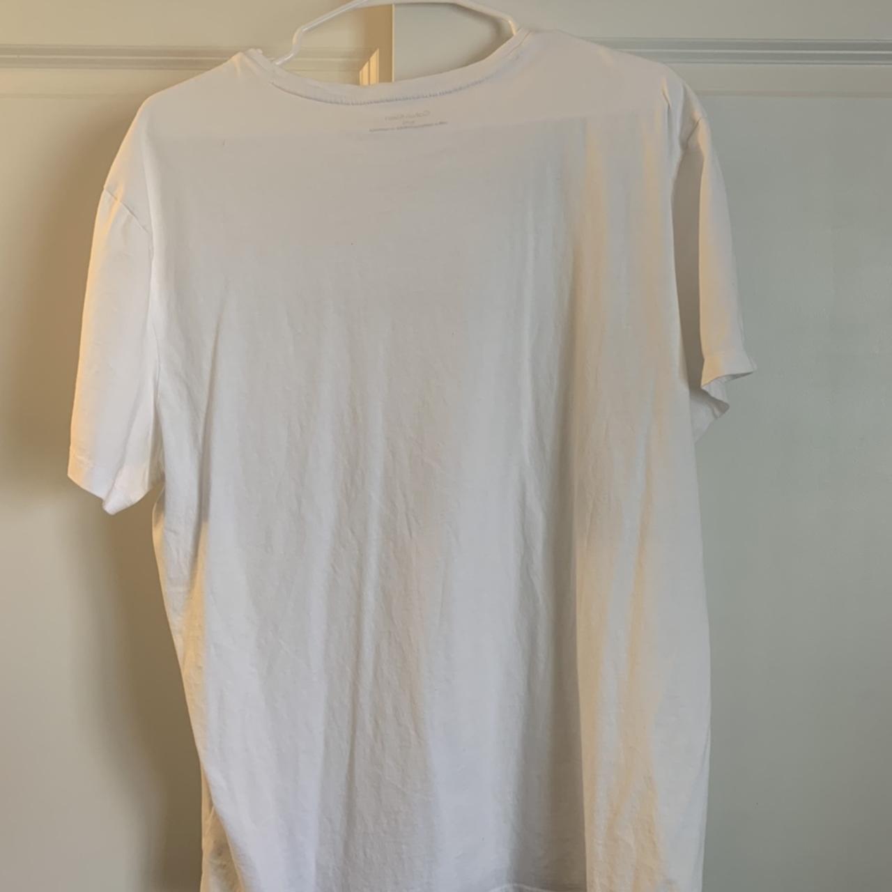 White Calvin Klein men T-shirt - Depop