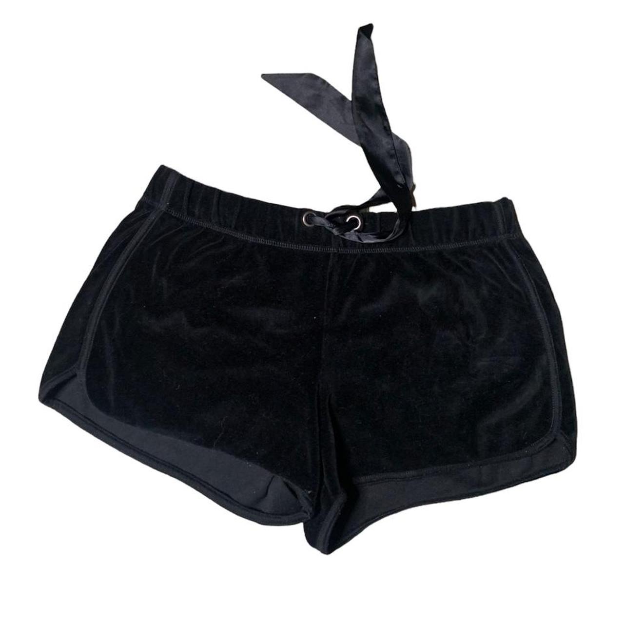 black velvet sleeping shorts Two pockets in the... - Depop