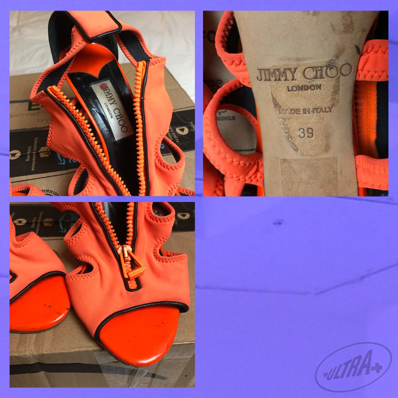 Product Image 4 - Jimmy Choo orange neoprene heels.