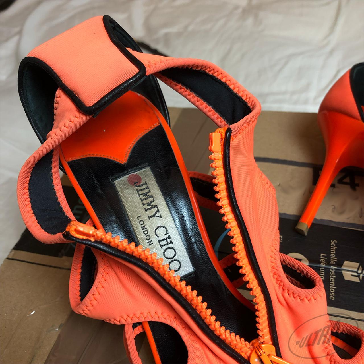 Product Image 2 - Jimmy Choo orange neoprene heels.