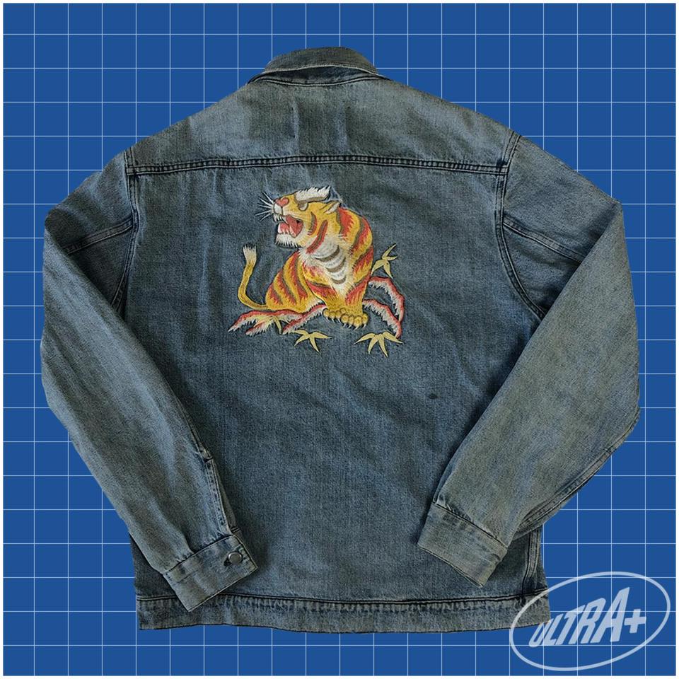 The Orange Dusted Tiger Denim Jacket