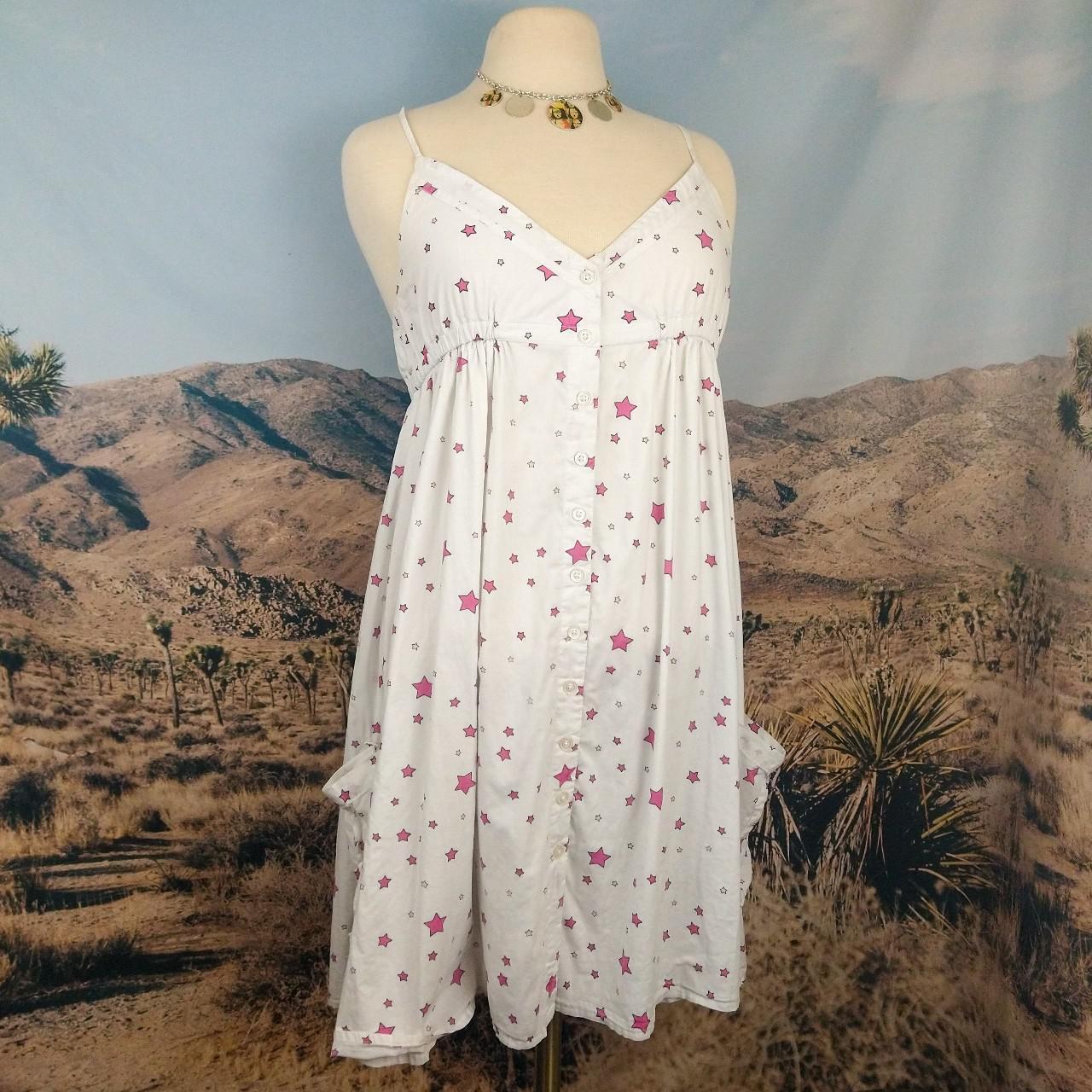 Women's Pink and White Dress