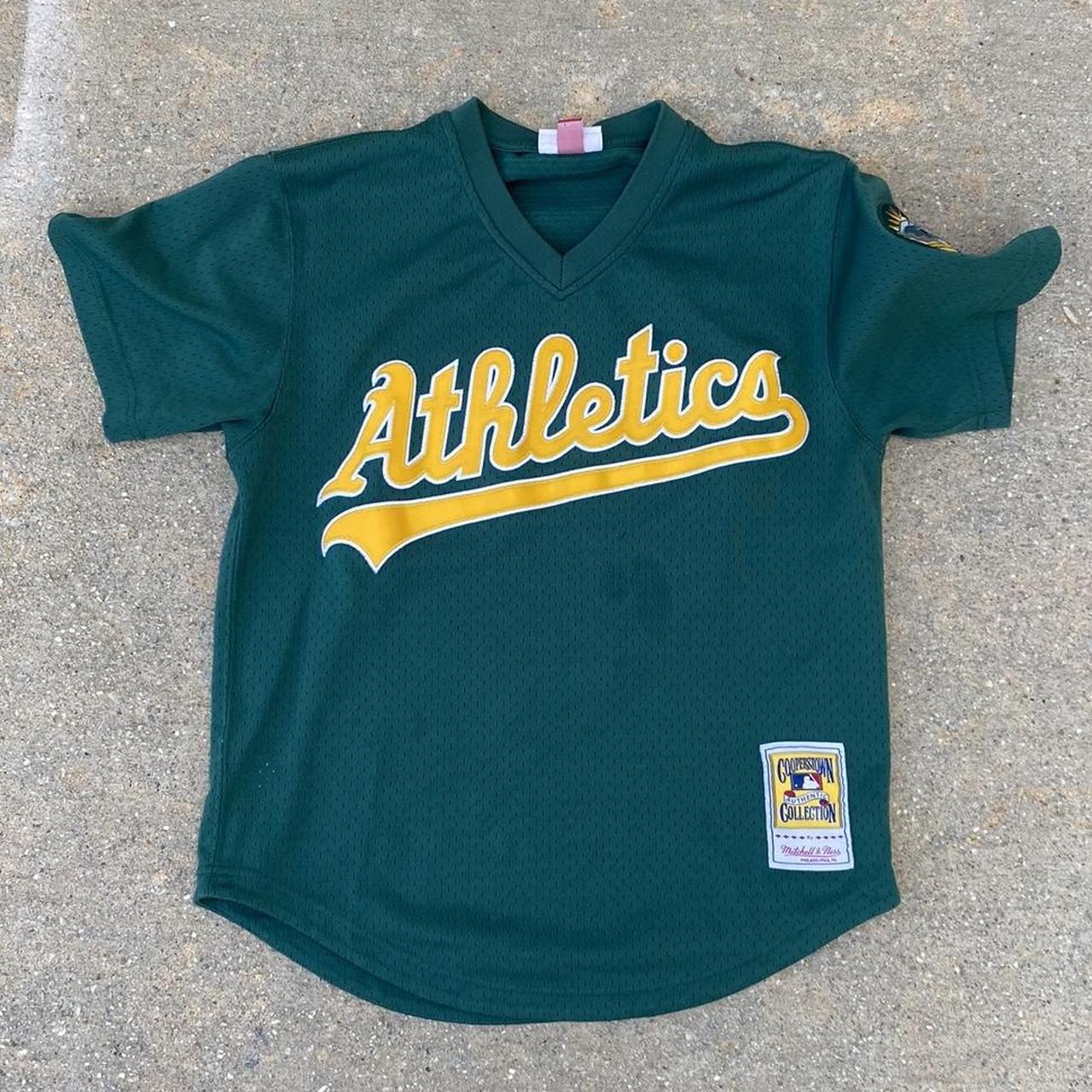 Mitchell and Ness MLB Athletics Jersey in great... Depop