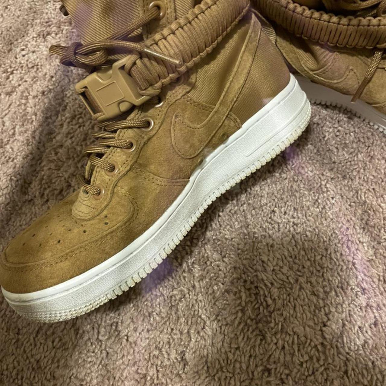 tan suede air force ones