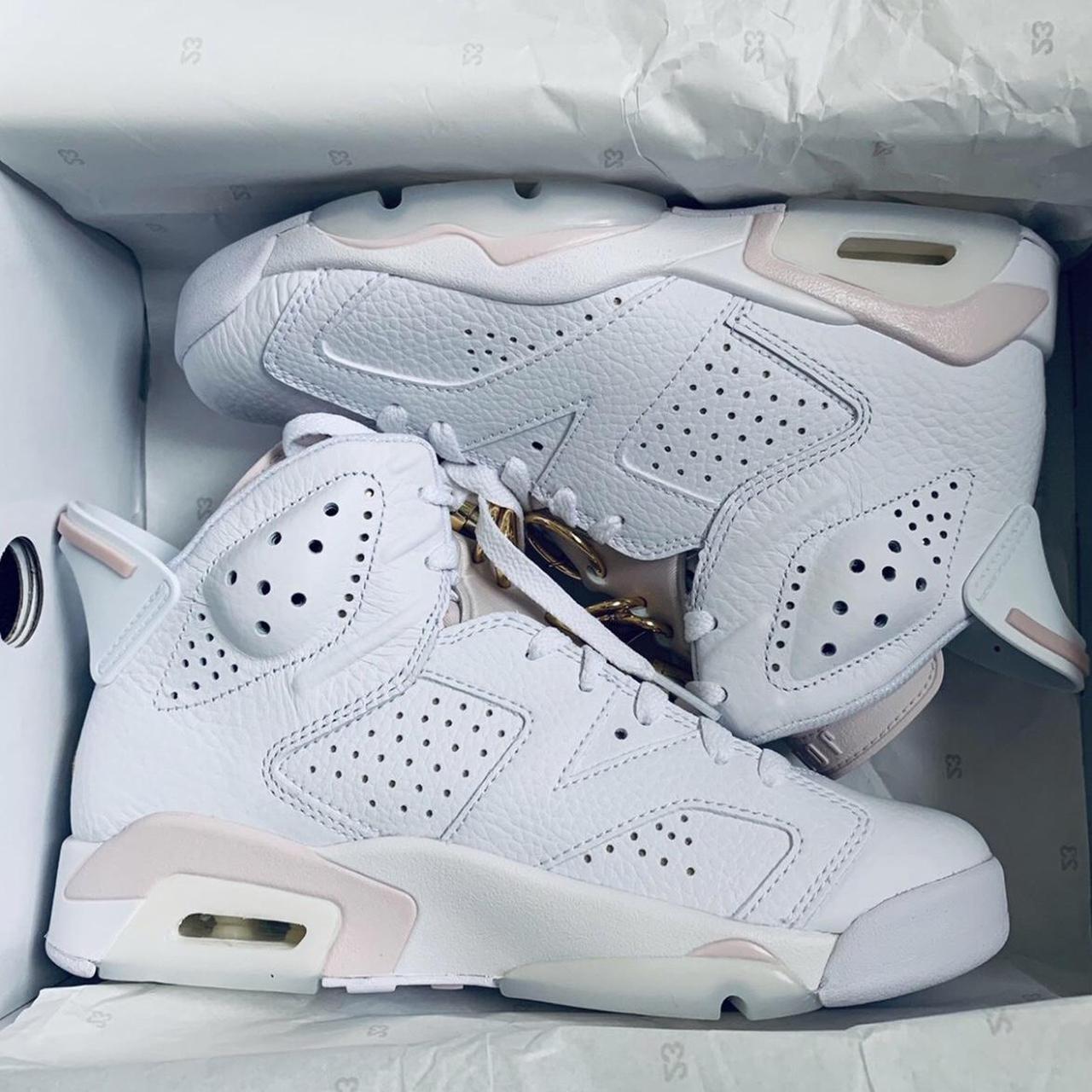 Rose gold jordans on sale womens