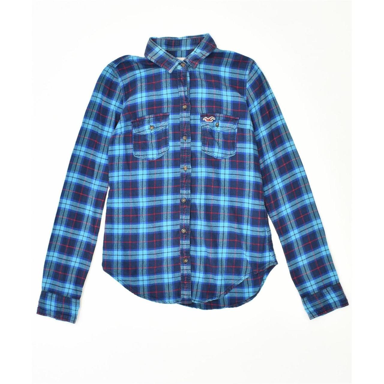 hollister womens flannel shirts