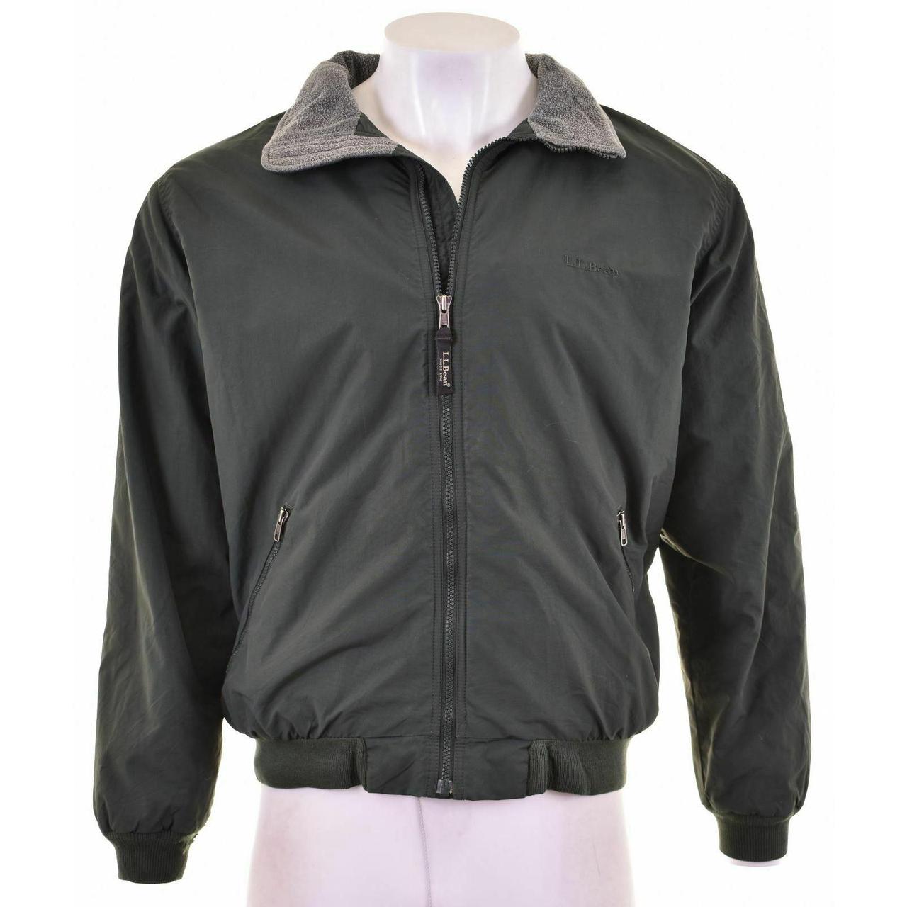 ll bean men's leather jacket