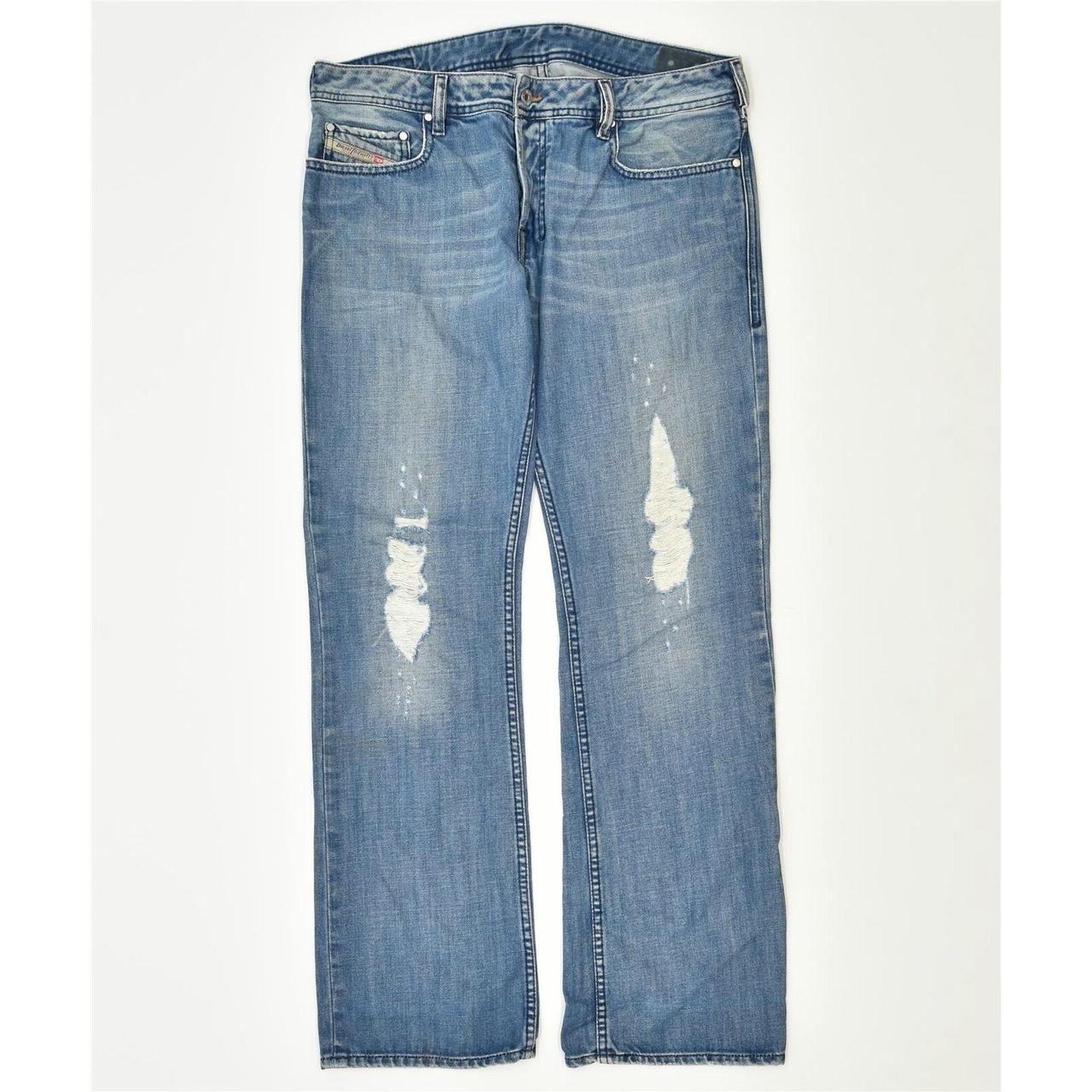 mens distressed bootcut jeans