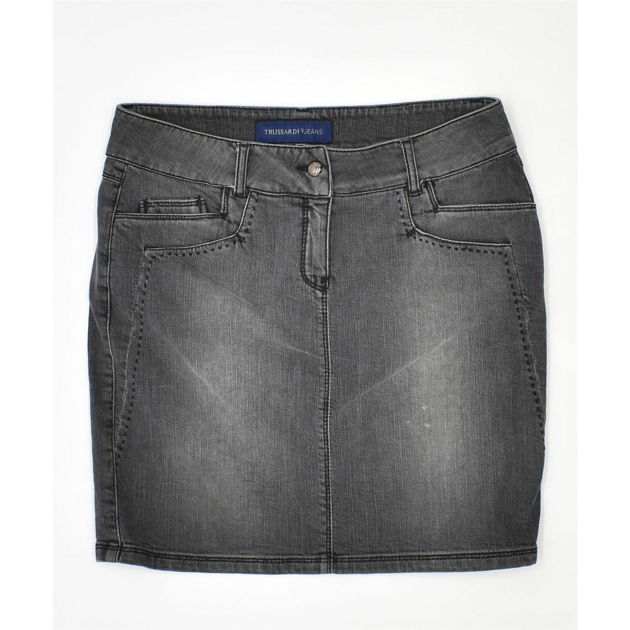 Trussardi Womens Denim Mini Skirt W31 Medium Depop 