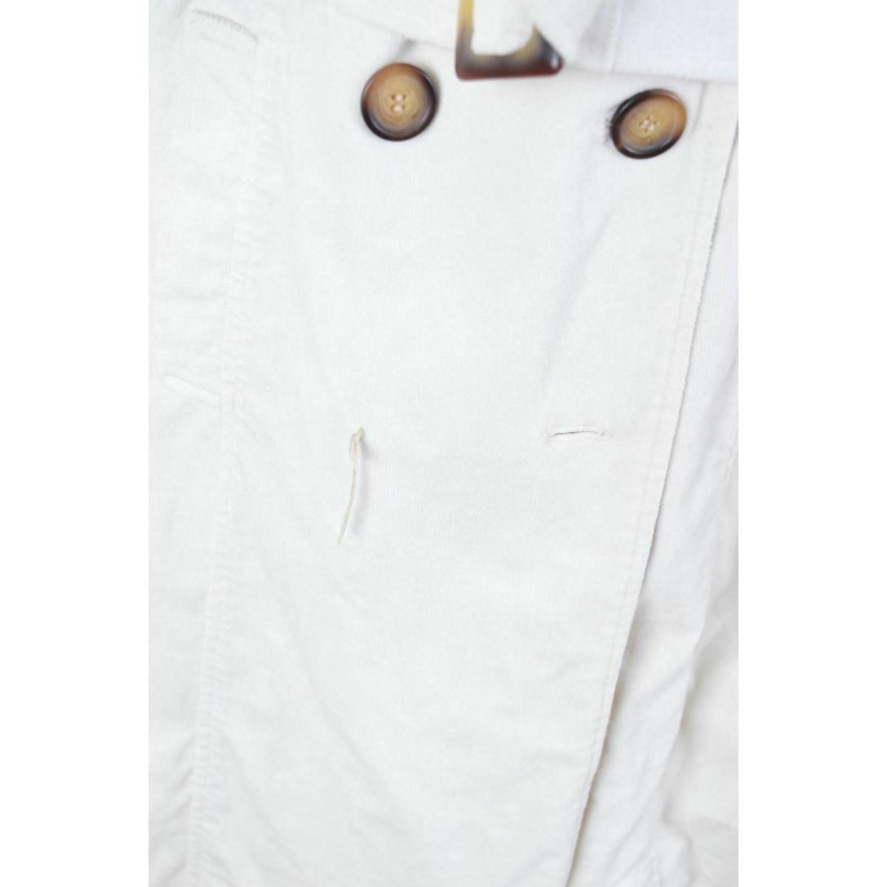 HOBBS Womens Corduroy Coat Size 8 Small White... Depop