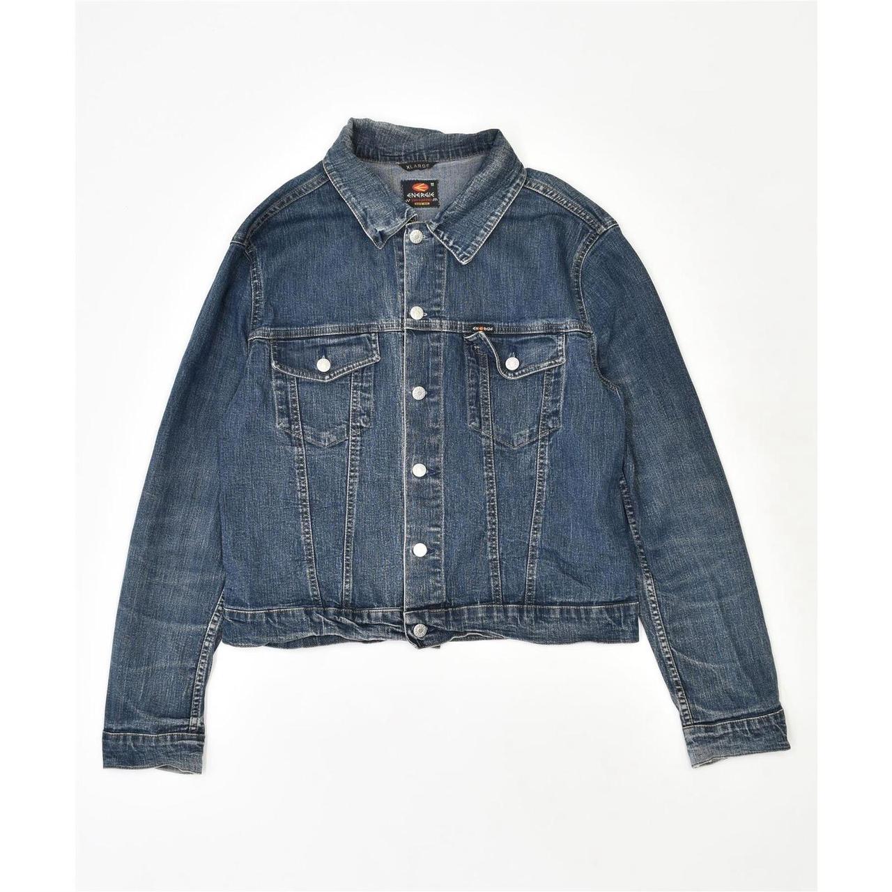 ENERGIE MENS DENIM JACKET UK 38 MEDIUM BLUE COTTON... Depop