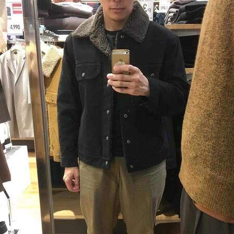 Uniqlo u pile lined cheap trucker jacket