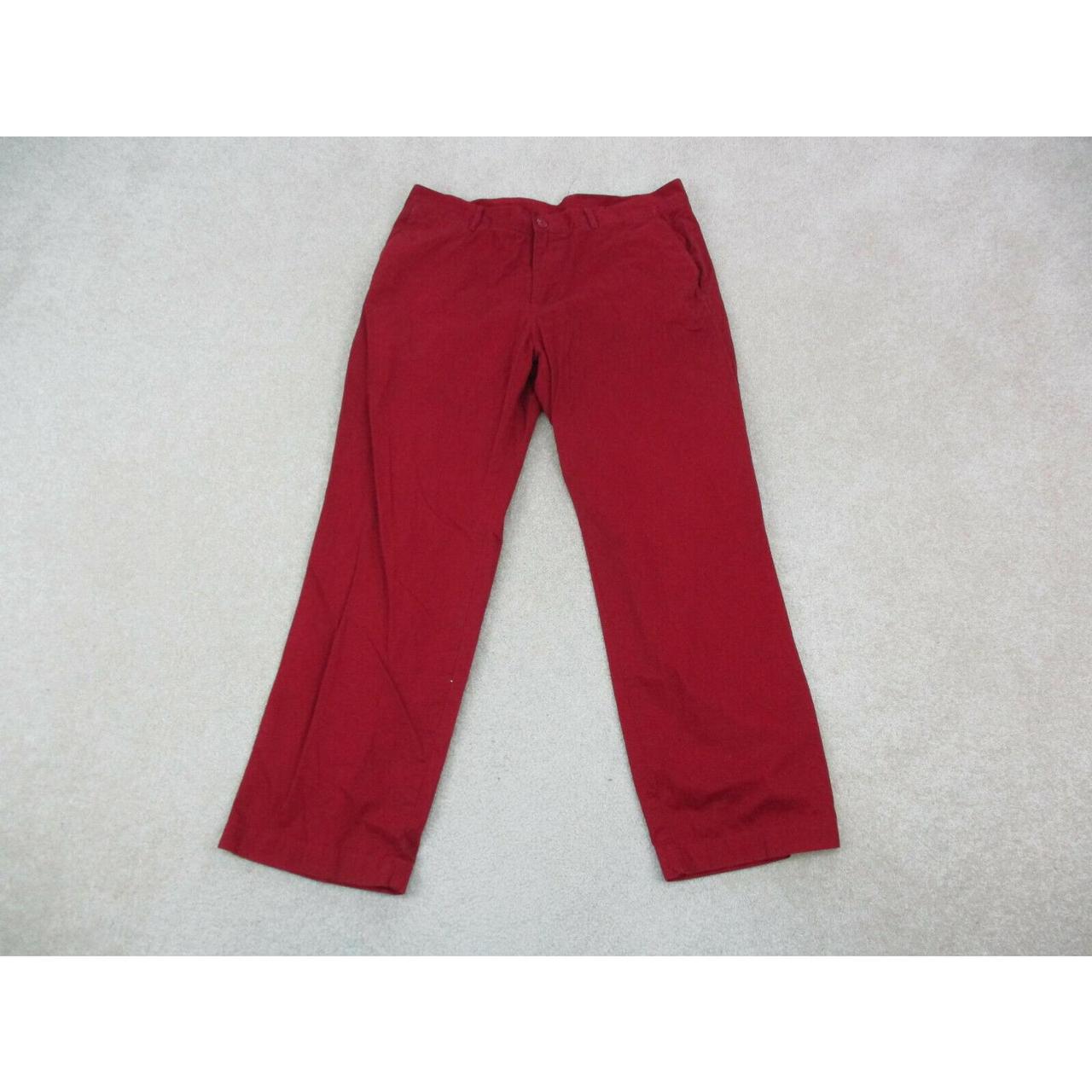 red lacoste pants