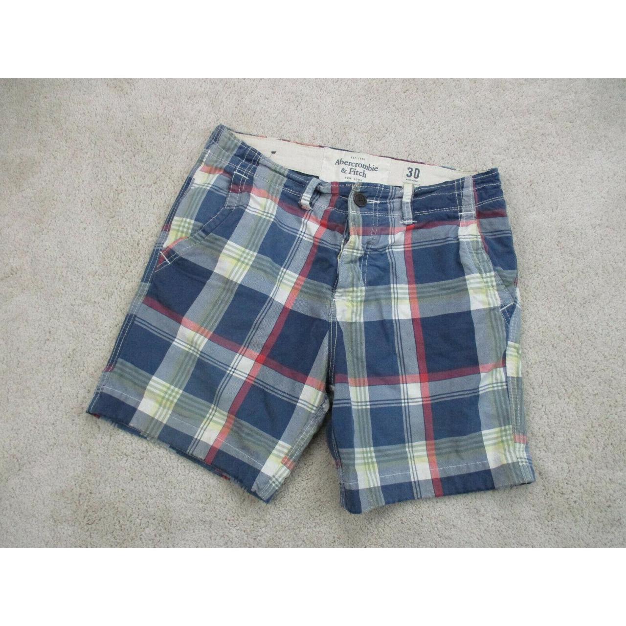 abercrombie plaid shorts
