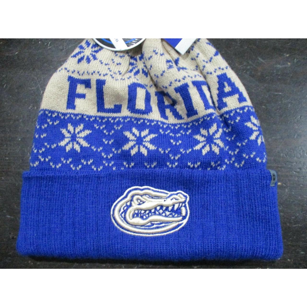 NEW Florida Gator Beanie Hat Cap Blue Silver UF... Depop