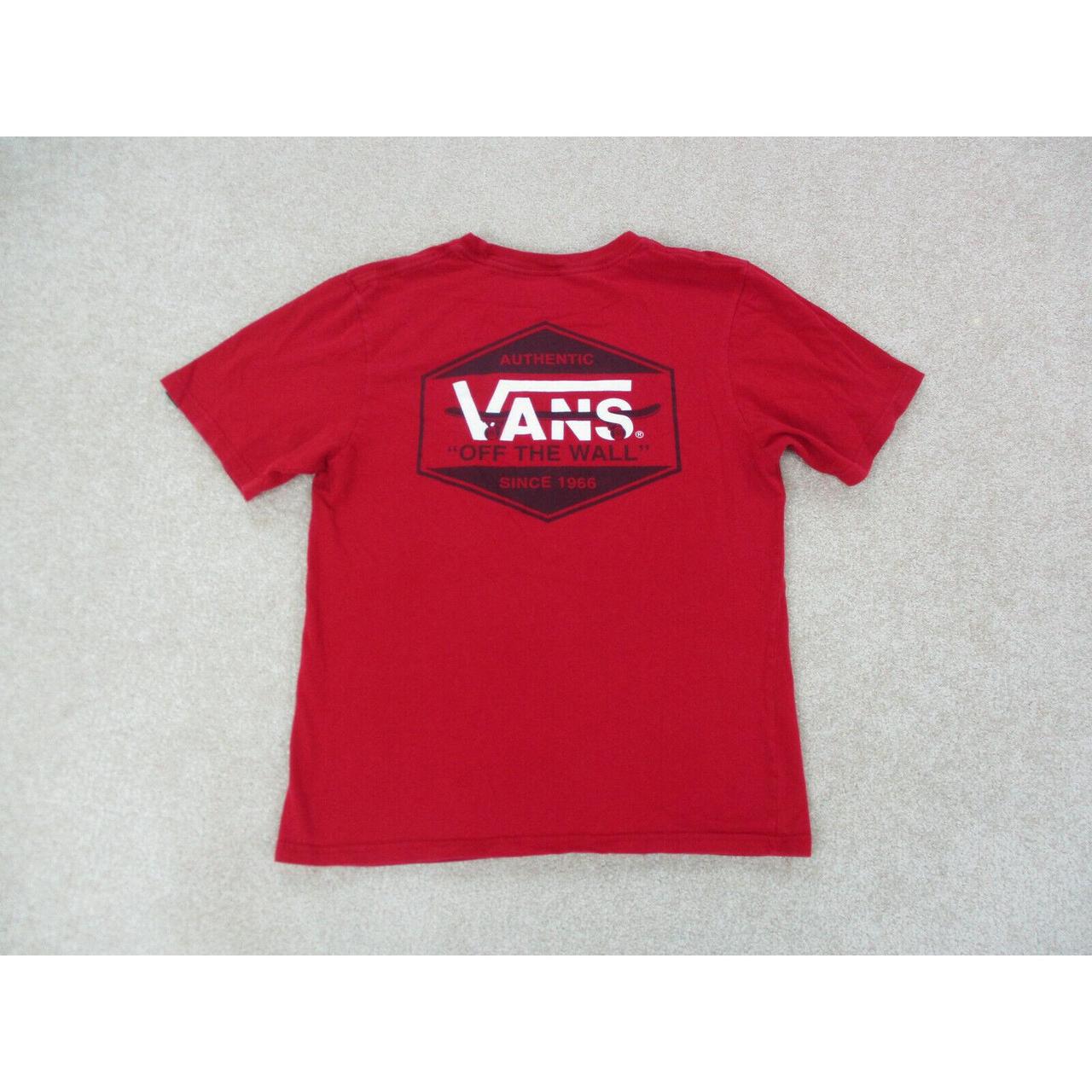 boys red vans shirt