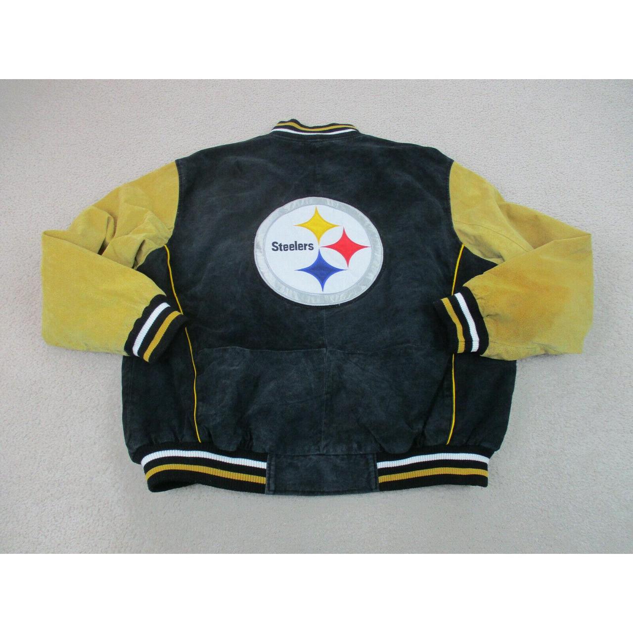 pittsburgh steelers suede jacket