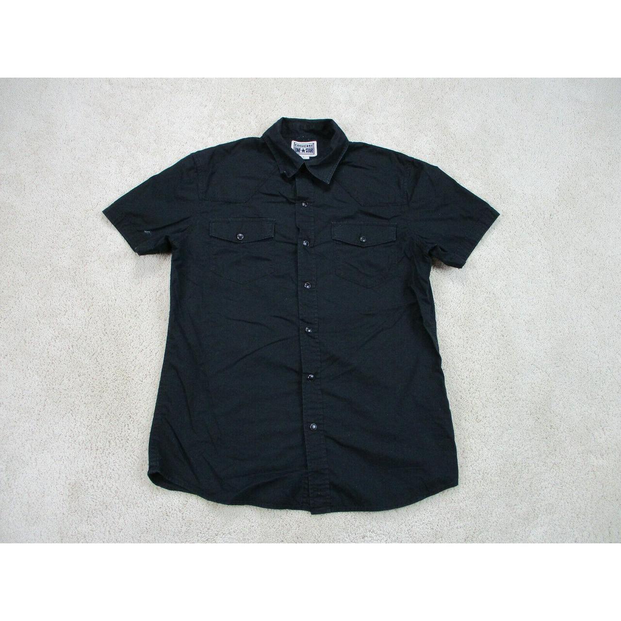 converse button up shirt