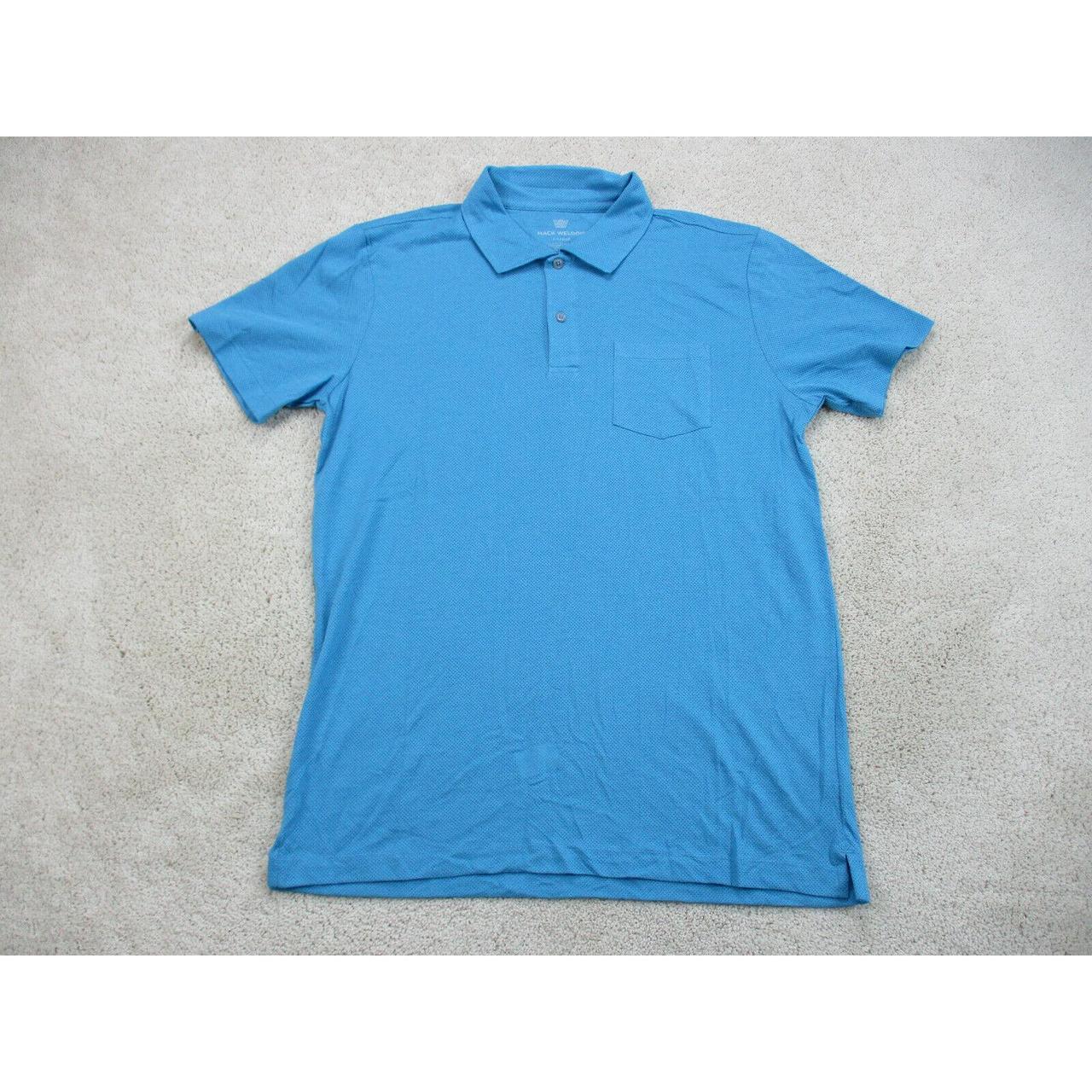 Mack Weldon Men's Blue Polo-shirts | Depop