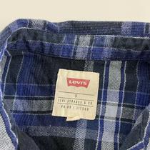 Levi's NFL Dual Pocket Plaid Blue Button Up Flannel - Depop