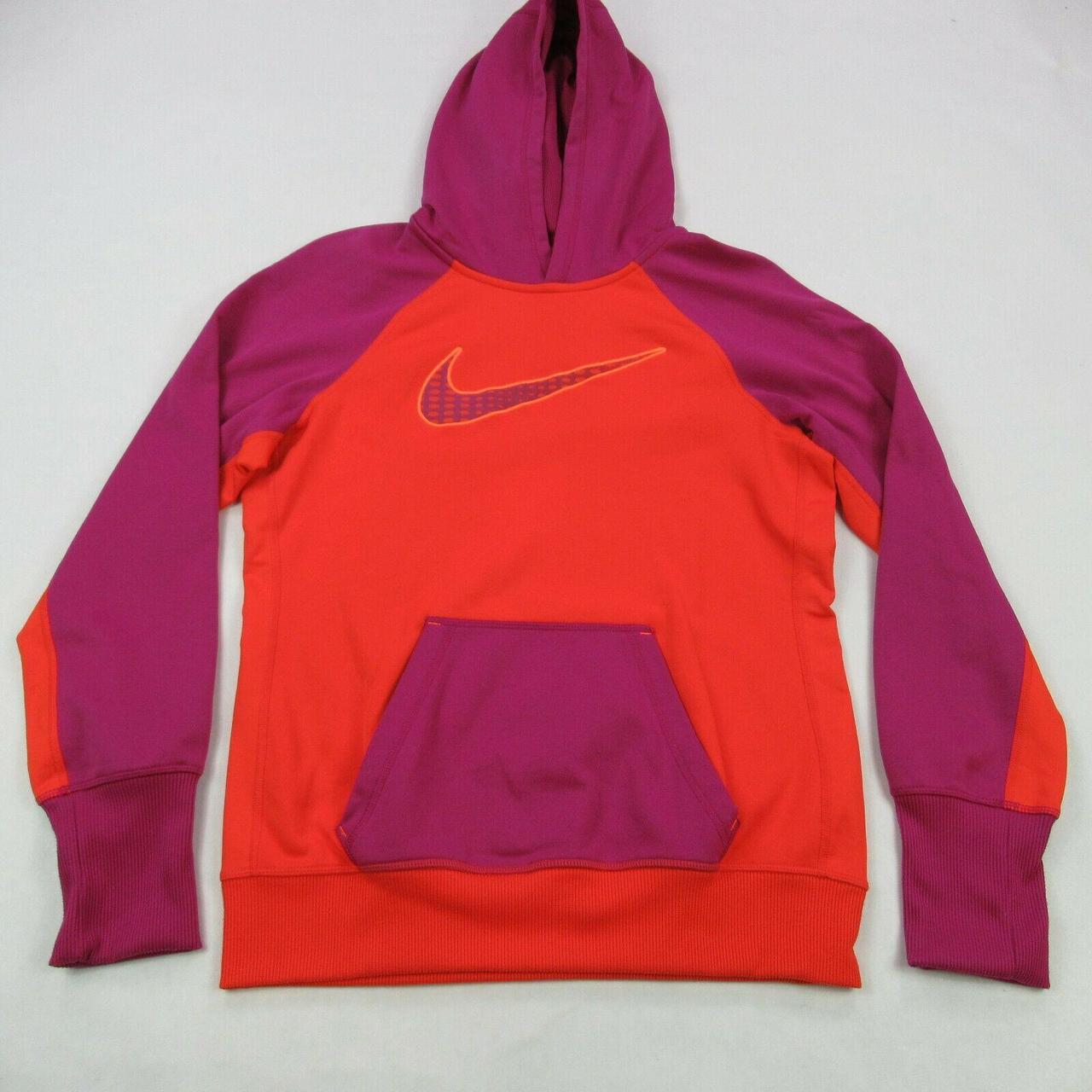 pink and orange nike hoodie