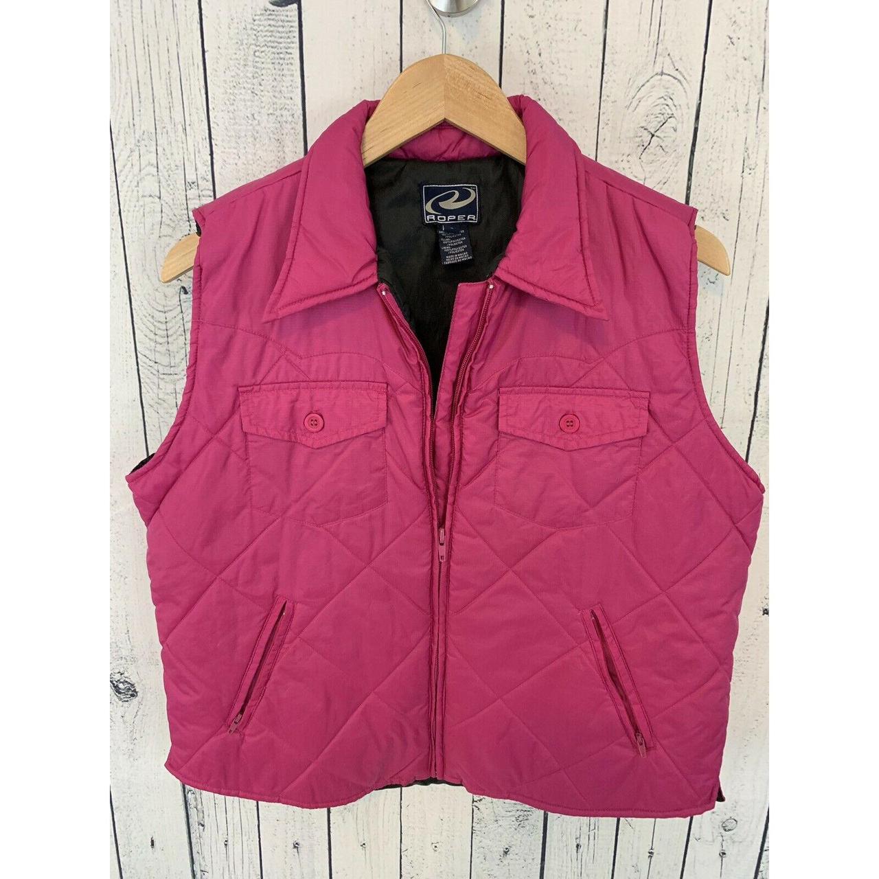 puffy pink vest