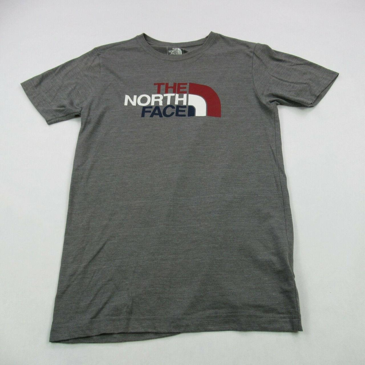 The North Face Shirt Mens Small Gray Short Sleeve... - Depop